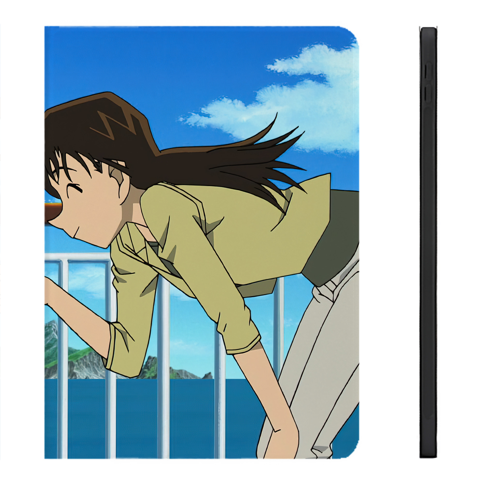 （画像用） 名探偵コナン Detective Conan IPadケース ペンホルダー付き ブックスタイルデザイン